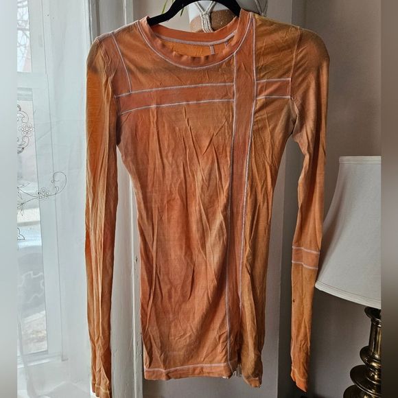 5 held- Rare VITASEA Lululemon Promenade long sleeve T shirts hip length - Picture 3 of 13